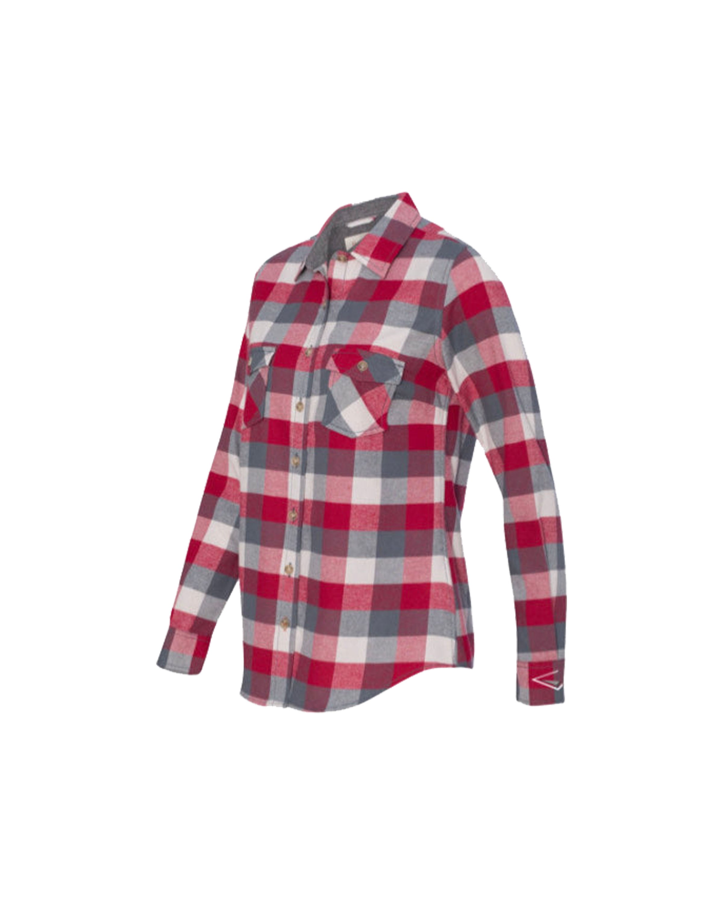 Women's Grey & Red Broadhead Flannel