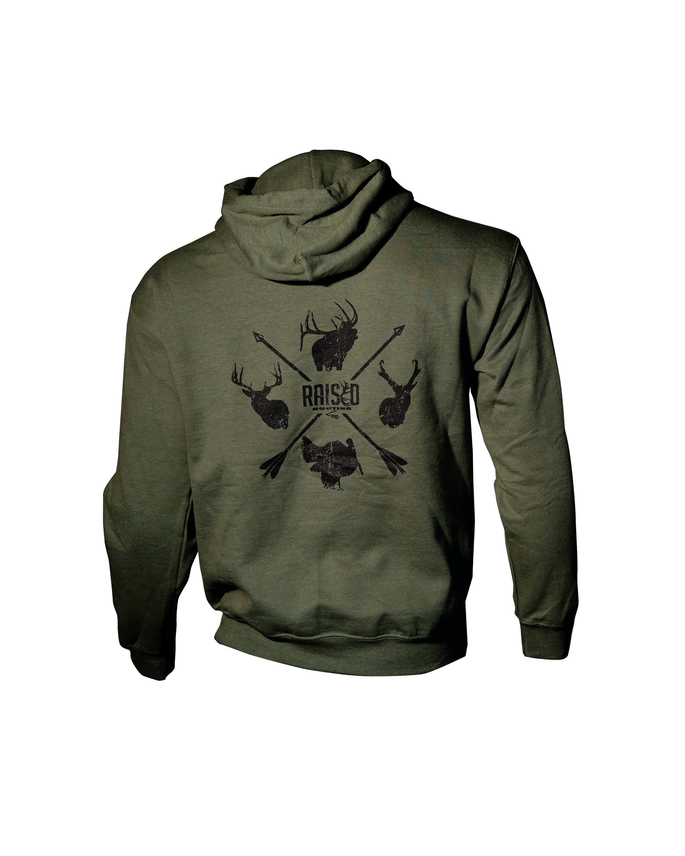 Green Raised Hunting Sweatshirt