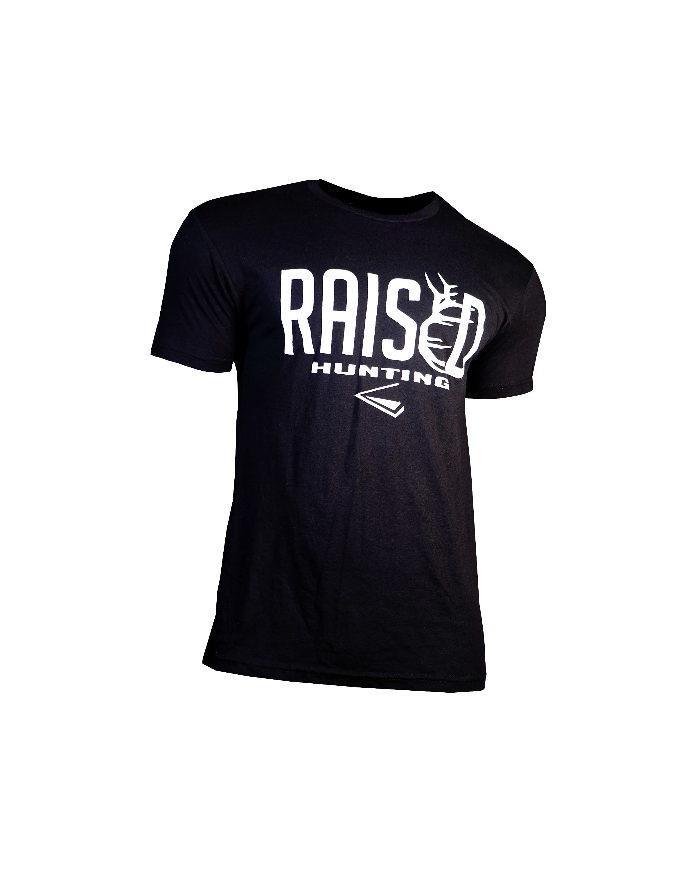 Black Raised Hunting Logo T-Shirt