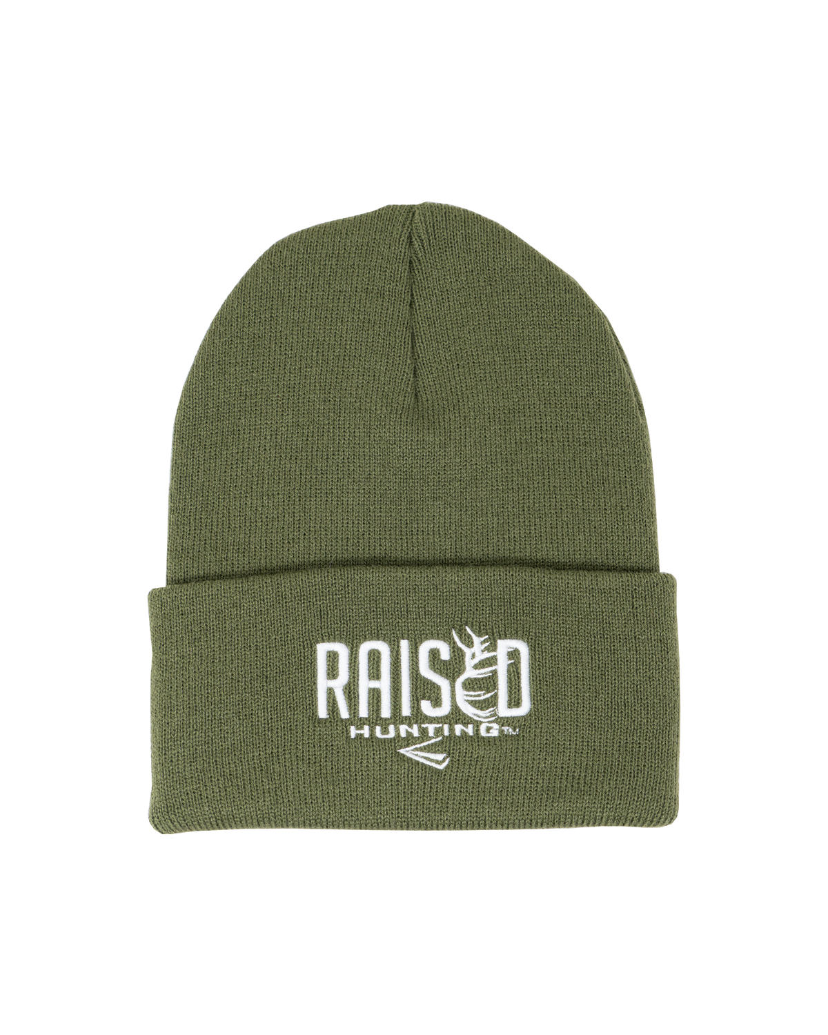 Hunter Hat Beanie Green Texture Cuffed Knit Logo Outdoor Cottagecore Minimalist Hunter Hat Beanie Green Texture Cuffed Knit Logo Outdoor  main image 2